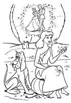 coloriage cendrillon reve